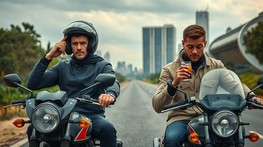 Comparing helmet use and alcohol influence in motorcycle accident data USA, rural and urban settings