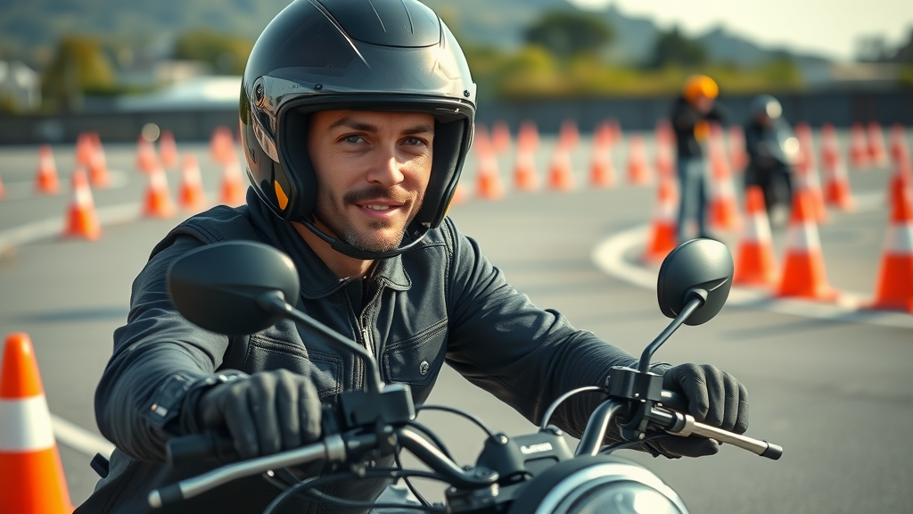 motorcycle safe ride series advanced riding skill maneuver through cones