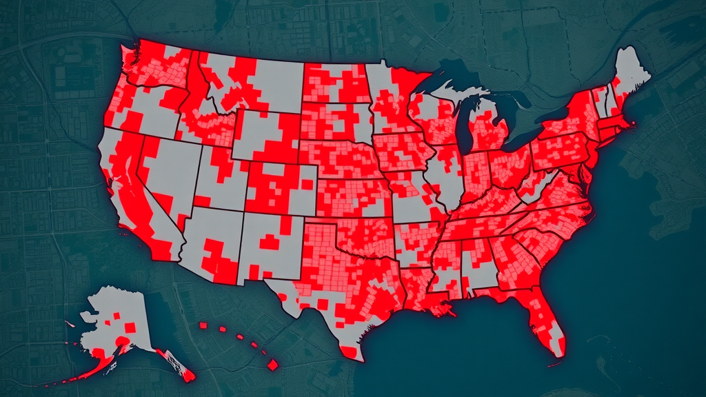 Analytical heatmap of urban and rural U.S. motorcycle accident hotspots for motorcycle crash statistics